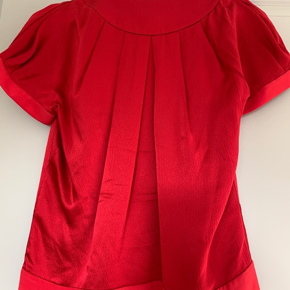 Red Top 100% Silk - never worn - Picture 5 of 6